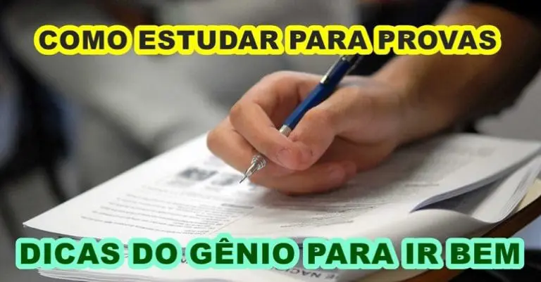 Como estudar para provas e ir bem