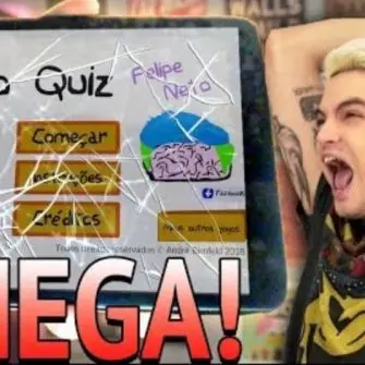 Felipe Neto jogando o Gênio Quiz