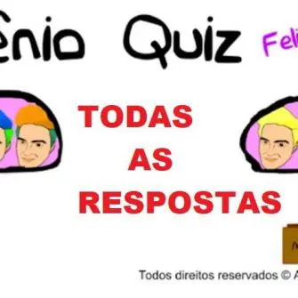 Respostas do Gênio Quiz Felipe Neto