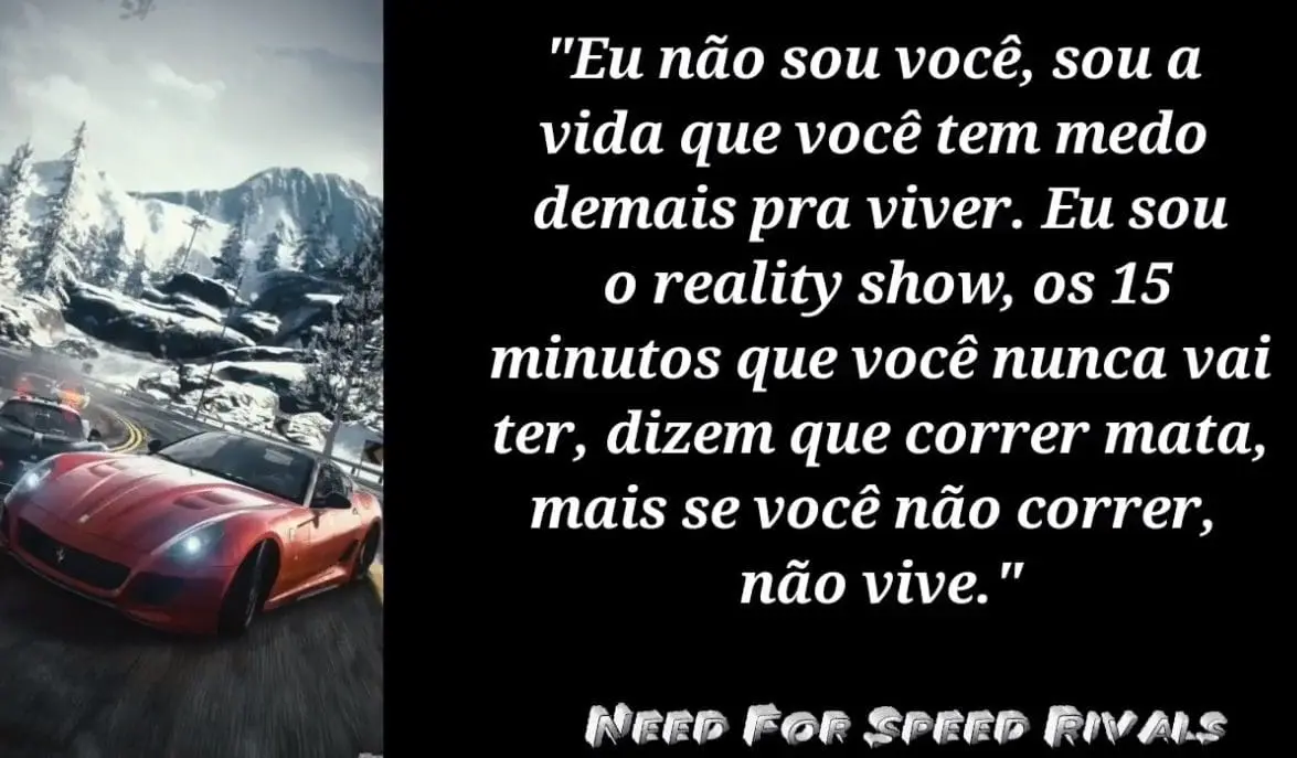 Need For Speed Frases de Jogos