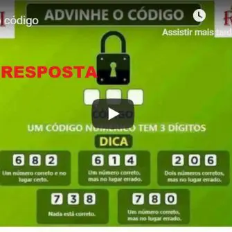 Resposta Codigo Cadeado