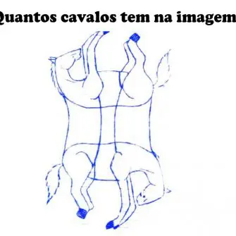 Quantos cavalos tem na imagem