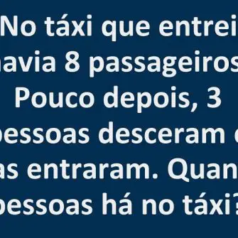 No taxi que entrei