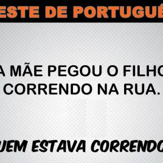 A mãe pegou o filho correndo na rua