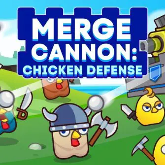 merge cannon: chicken defense jogo online grátis