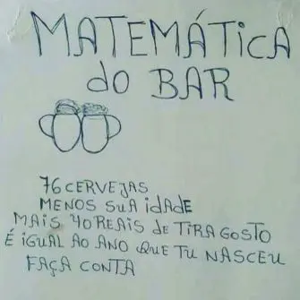 Matemática do bar