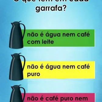 O que tem em cada garrafa?