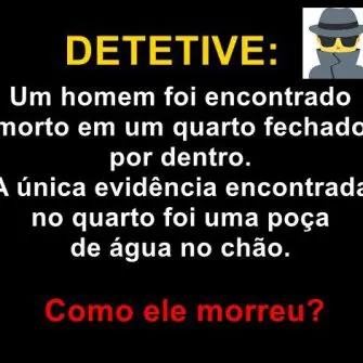 um homem foi encontrado morto em um quarto fechado por dentro