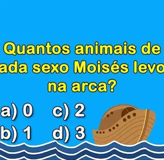 Quantos animais de cada sexo, Moisés levou para Arca?