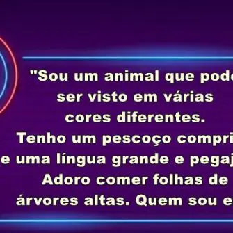 sou um animal que pode ser visto em várias cores diferentes