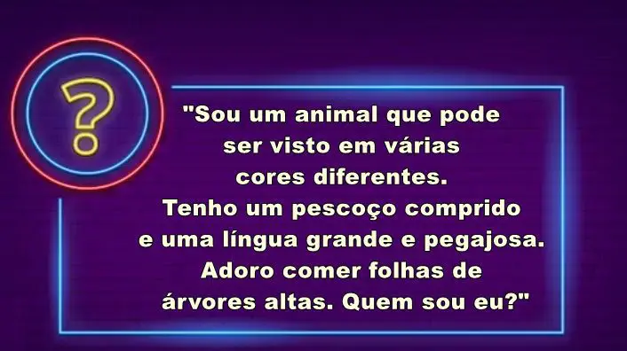 sou um animal que pode ser visto em várias cores diferentes