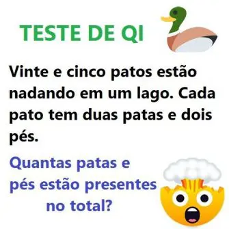 vinte e cinco patos estão em um lago