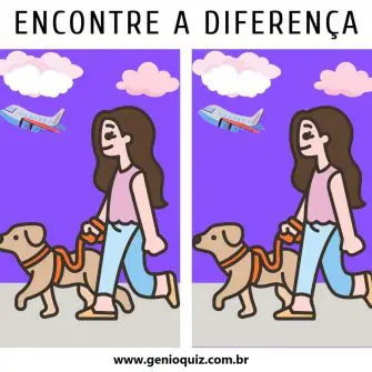 Encontre a diferença passeando com o doguinho