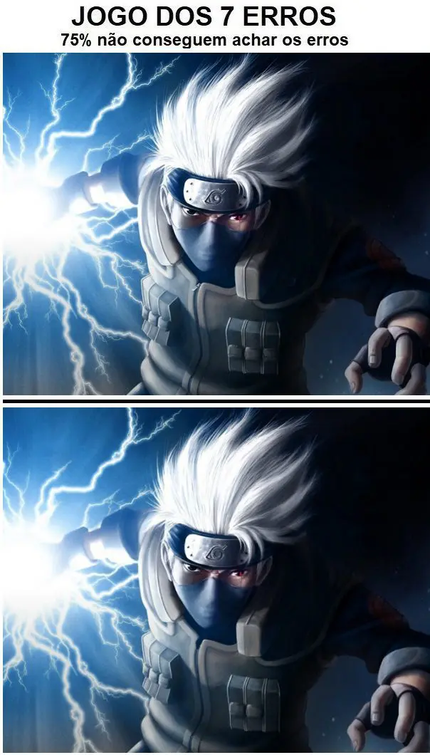 Jogo dos 7 erros: Kakashi