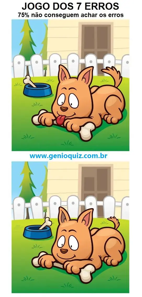 Jogo dos 7 erros: O Osso do Cachorro