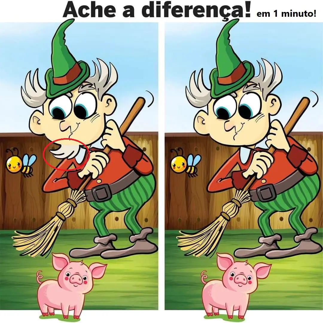 Resposta Ache a Diferença em 1 Minuto: O Duende