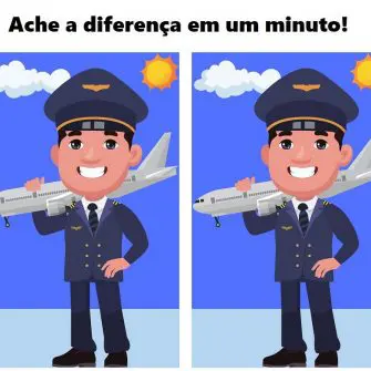 Encontre a Diferença em um Minuto: O Aviador