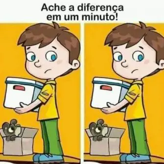 Encontre a Diferença em um Minuto: O Menino e o Doguinho