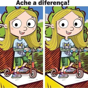 Ache a Diferença: A Menina do Patinete