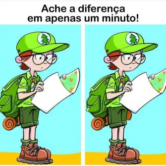 Encontre a Diferença em um Minuto: O Escoteiro