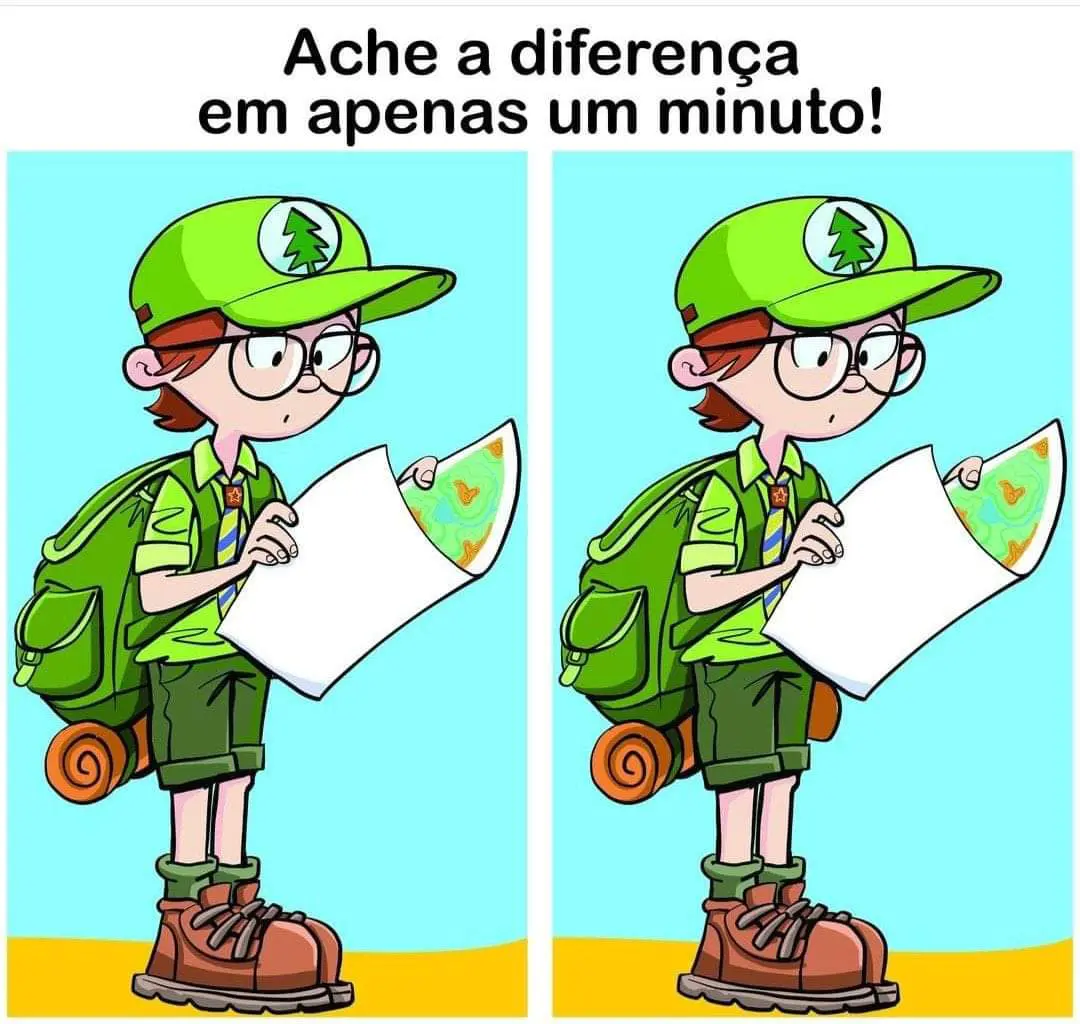 Encontre a Diferença em um Minuto: O Escoteiro