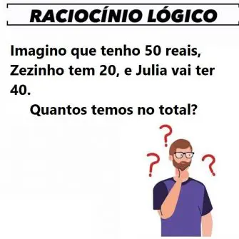 Imagino que tenho 50 reais