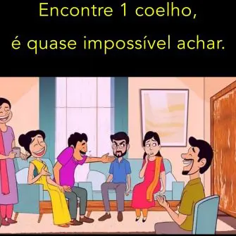 Encontre 1 coelho, é quase impossível achar