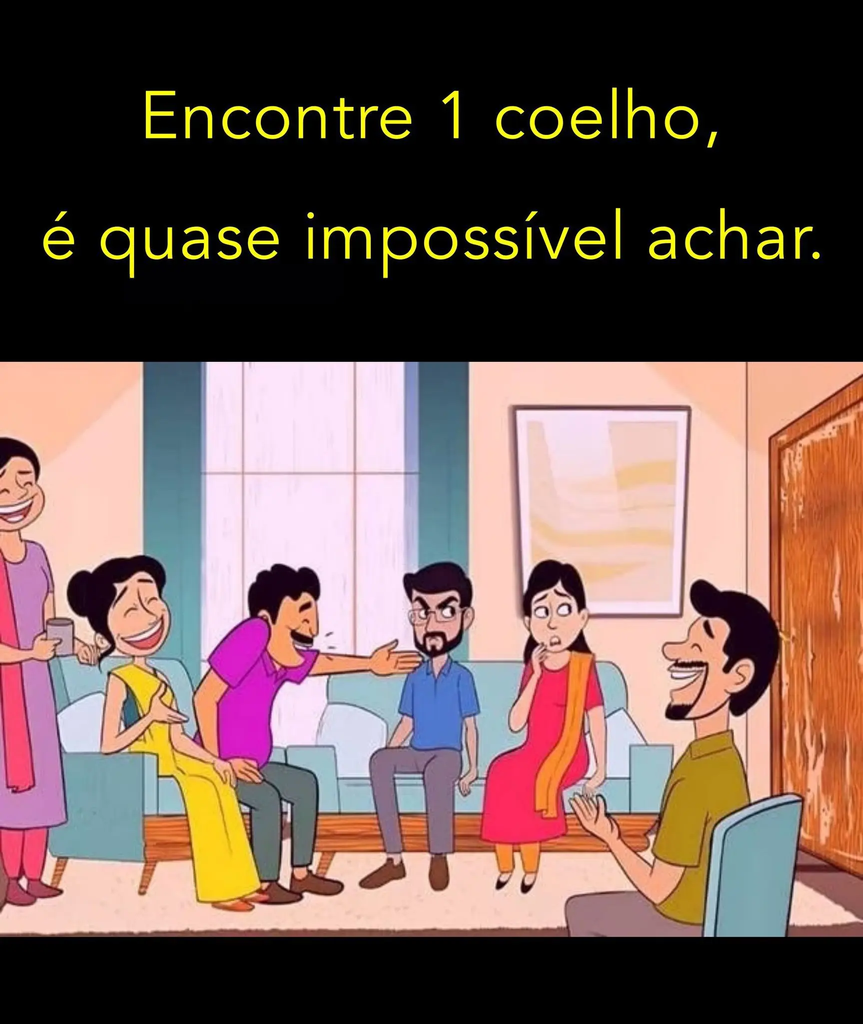 Encontre 1 coelho, é quase impossível achar