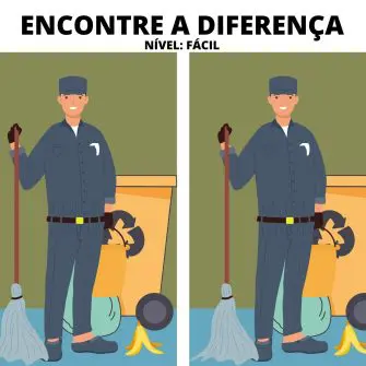 Encontre a Diferença: O Faxineiro