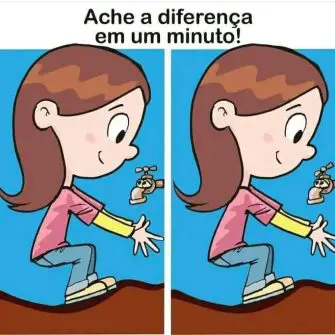 Ache a Diferença em um Minuto: A Menininha