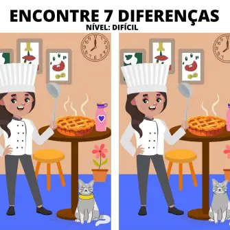 Jogo dos 7 Erros: A Chef