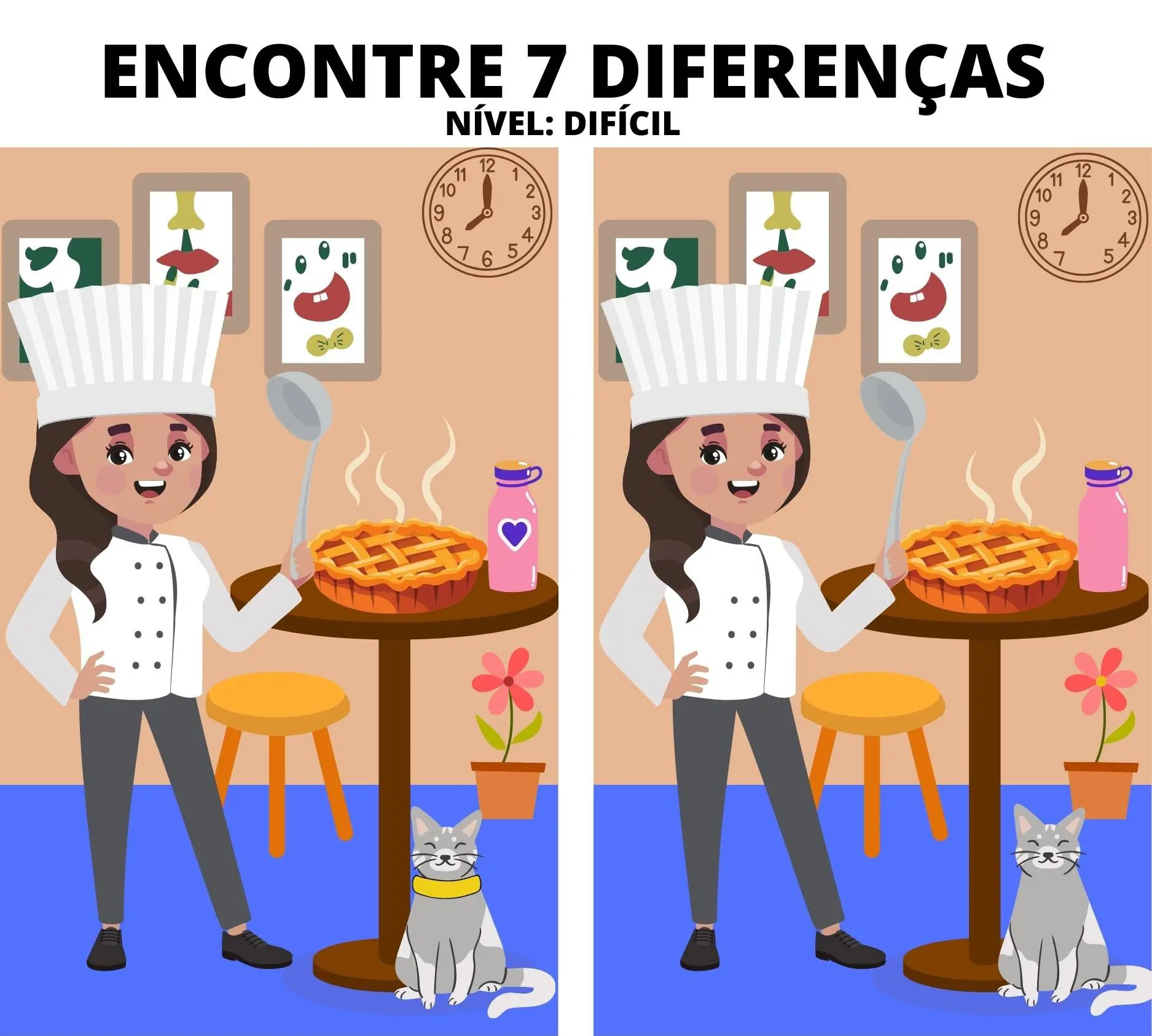 Jogo dos 7 Erros: A Chef