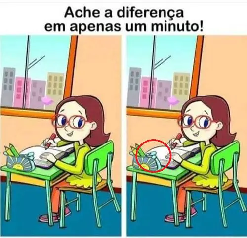 Ache a Diferença - A Aluna Estudiosa - resposta