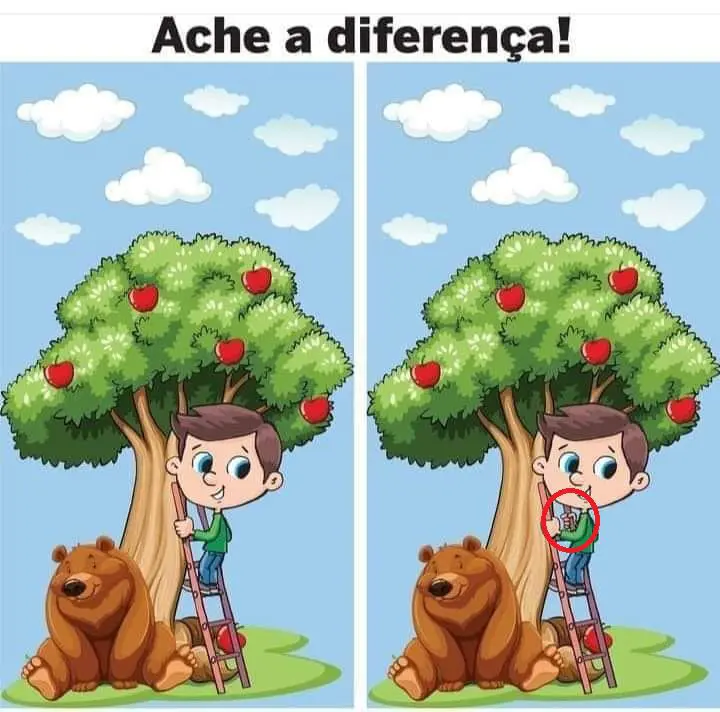 Resposta Ache a Diferença: A Árvore de Maçãs