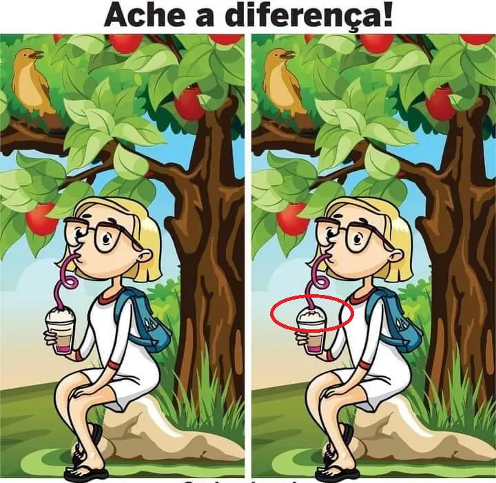 Ache a diferença: A Menina do Milk Shake