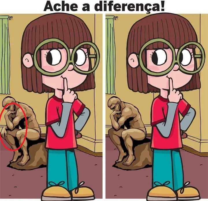 Ache a Diferença - A Menina no Museu - resposta