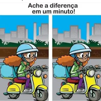 Ache a Diferença: A Motociclista