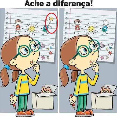 Resposta Ache a Diferença - O Desenho Fofo