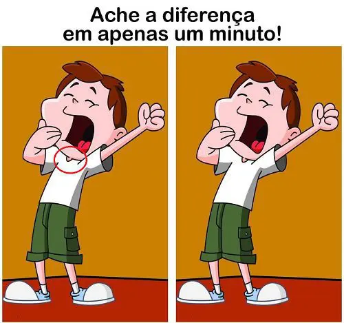 Ache a Diferença - O Menino com Sono - resposta