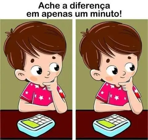 Ache a Diferença em um Minuto: O Menino e a Calculadora