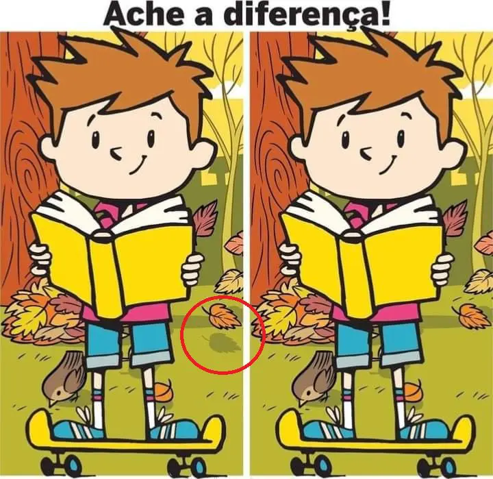 Ache a Diferença - O Skatista - resposta