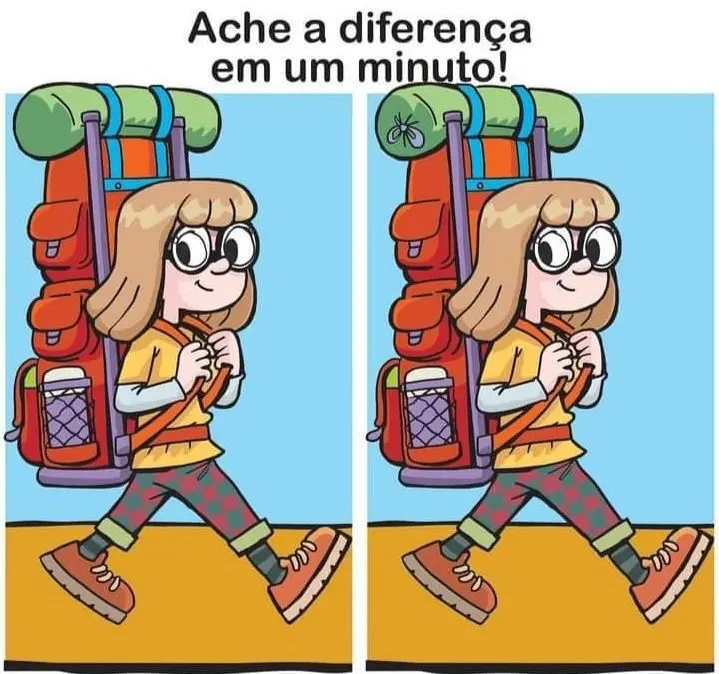 Ache a Diferença: A Mochileira