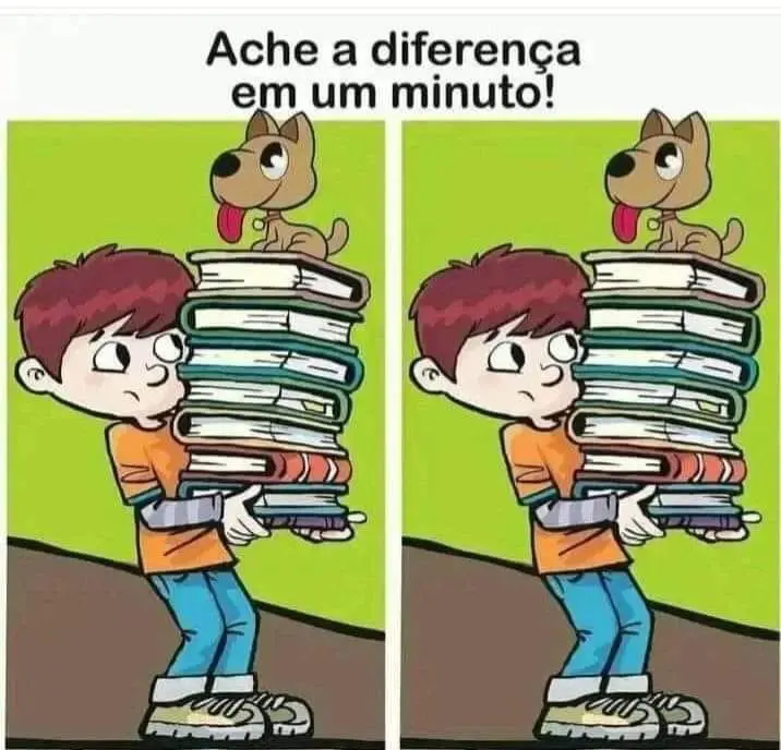 Ache a Diferença em 1 Minuto O Menino dos Livros