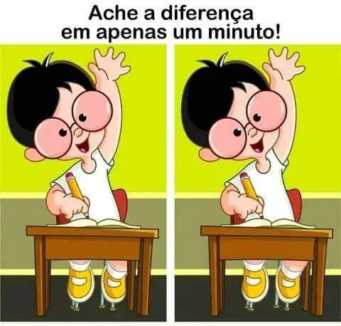 Ache a Diferença em 1 Minuto: O Aluno com Dúvidas