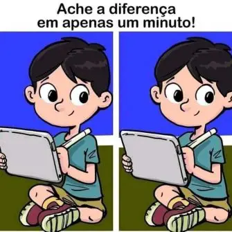 Ache a Diferença em 1 Minuto: O Menino e o Tablet