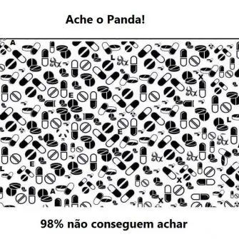 98% não conseguem encontrar o panda