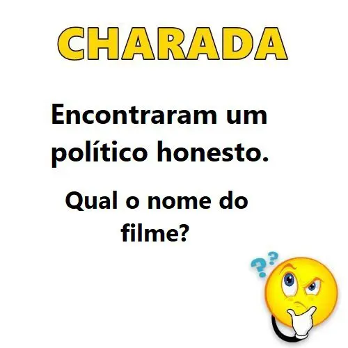 Encontraram um político honesto, qual o nome do filme?