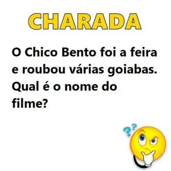 O Chico Bento foi a feira e roubou várias goiabas