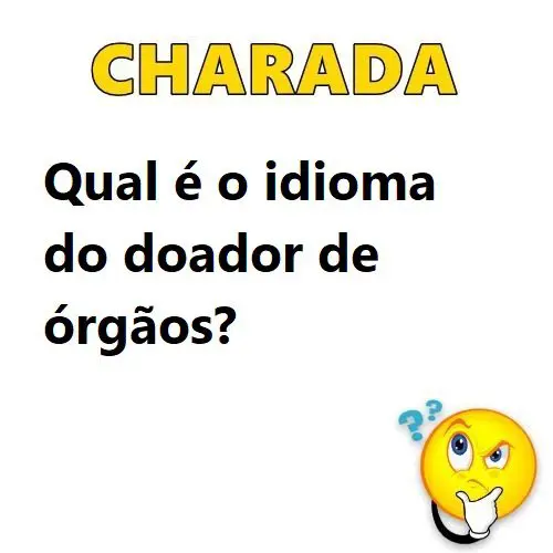 Qual é o idioma do doador de órgãos