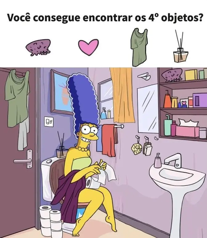 Ache os Objetos: Marge Simpson